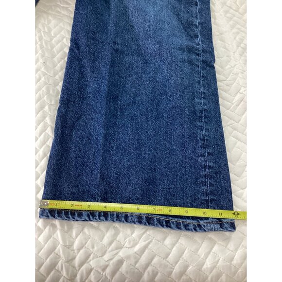 Motel Denim Low Rise Parallel Mid Used W34 L32 Wide Leg Mens Jeans Blue Relax - Picture 5 of 6